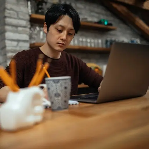 focused team member